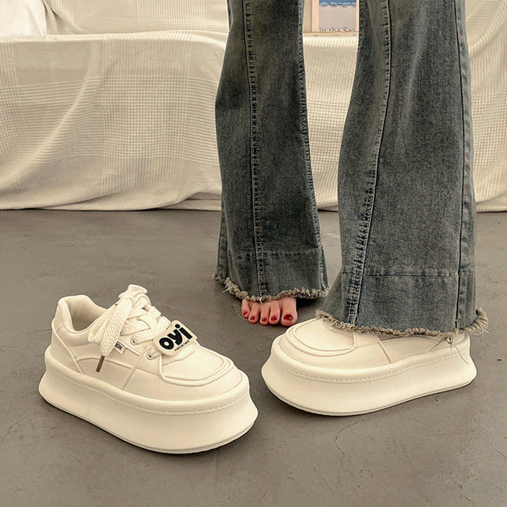 Damen Sportliche Plateau-Sneaker mit modischem Design und bequemer Dämpfung Drune