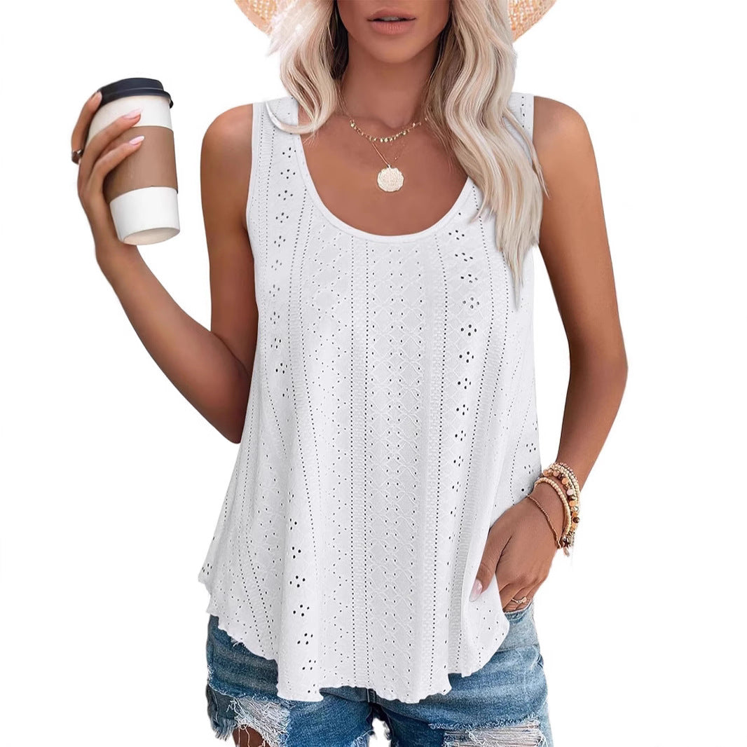 Damen Freizeit Leichte Ärmellose Top Drune