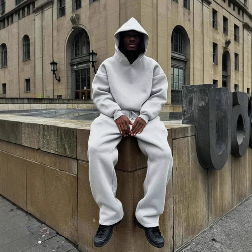 Herren Oversized Hoodie-Anzug mit modernem Design und komfortablem Schnitt Drune