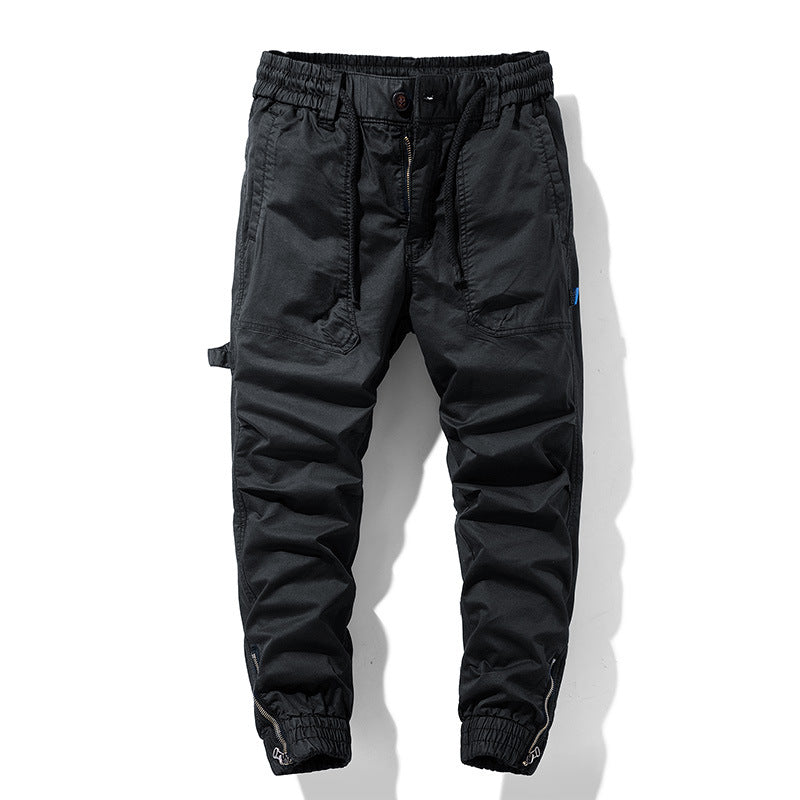 Herren Multifunktions-Cargojoggerhose mit elastischem Komfortbund, Karabiner‑Loop und Zipper-Knöchel Drune