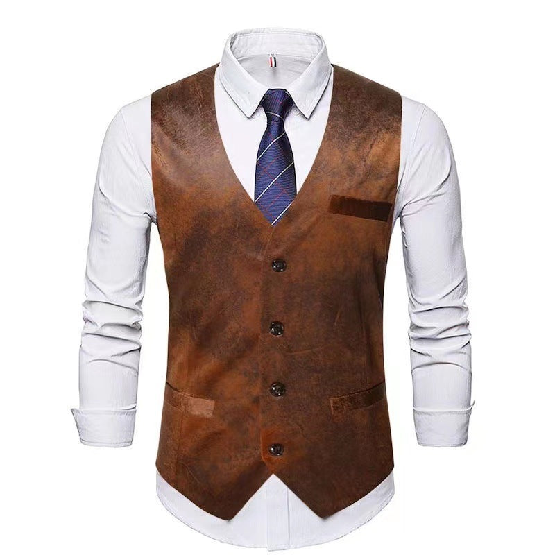 Herren stylische Weste mit akzenten und praktischen Taschen Drune