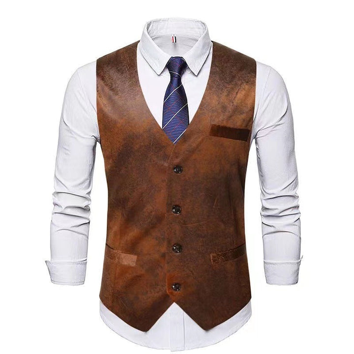 Herren stylische Weste mit akzenten und praktischen Taschen Drune