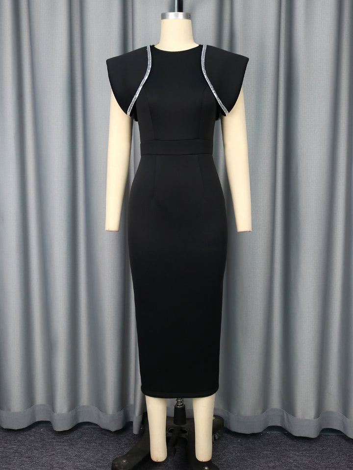 Damen Figurbetontes Kleid mit dekorativem Rüschen-Design Drune