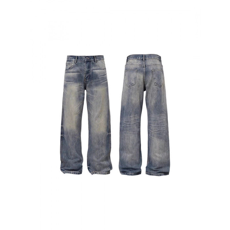 Damen Weit geschnittene Vintage Denim-Jeans Drune