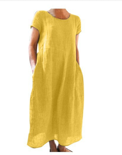 Damen Langarm Sommerkleid Drune