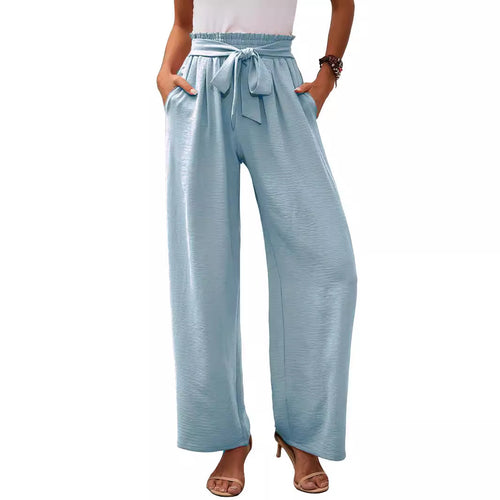Damen weite Sommerhose mit galantem Bindegürtel Drune