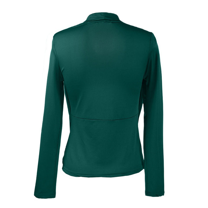 Damen Elegantes Drapiertes Wickel-Top mit vorderer Knotendetail & integrierter Spaghettiträger-Camisole Drune