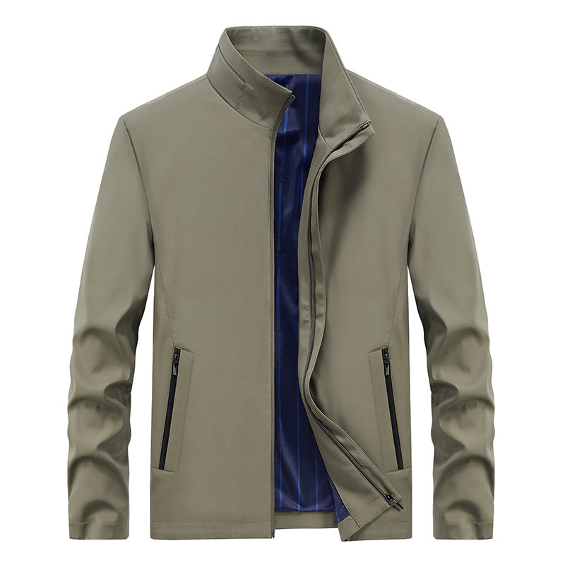 Herren Urbaner Softshell-Übergangsblouson mit Stehkragen, verdecktem Reißverschluss & feinem Innenfutter Drune