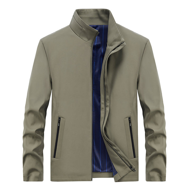 Herren Urbaner Softshell-Übergangsblouson mit Stehkragen, verdecktem Reißverschluss & feinem Innenfutter Drune