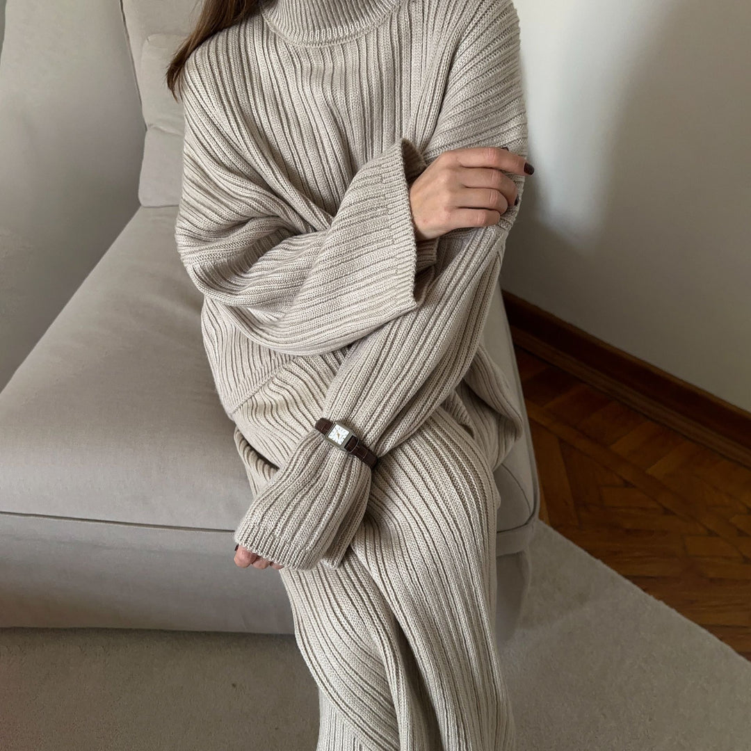 Damen Bequemer und stylischer Strickanzug Drune