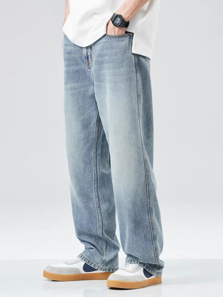 Herren Weitgeschnittene Jeans mit hohem Bund Drune