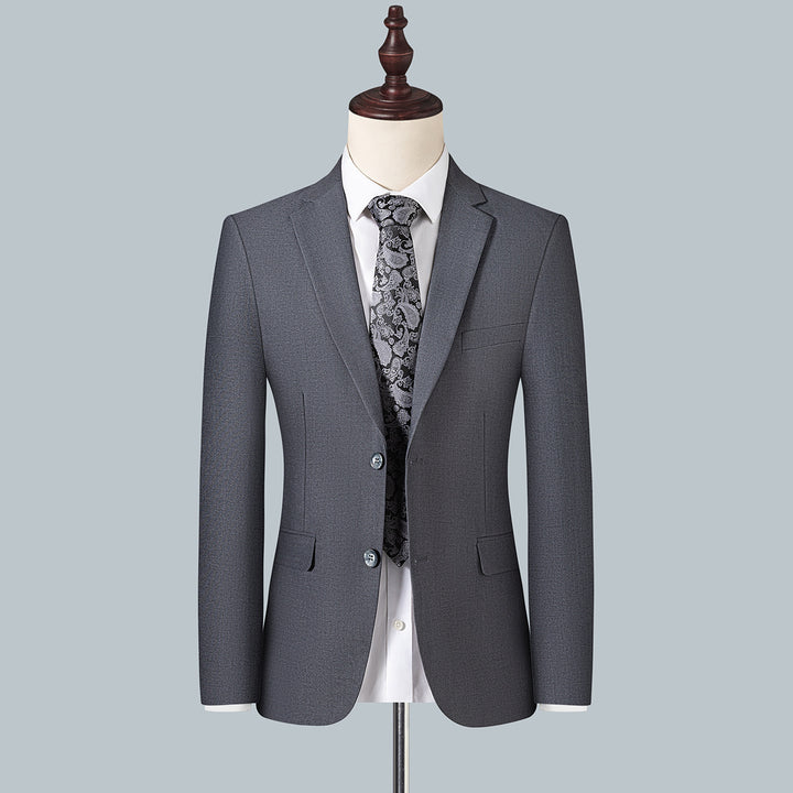 Herren Schmal geschnittenes City-Sakko mit minimalistischem Revers und eleganten Pattentaschen Drune