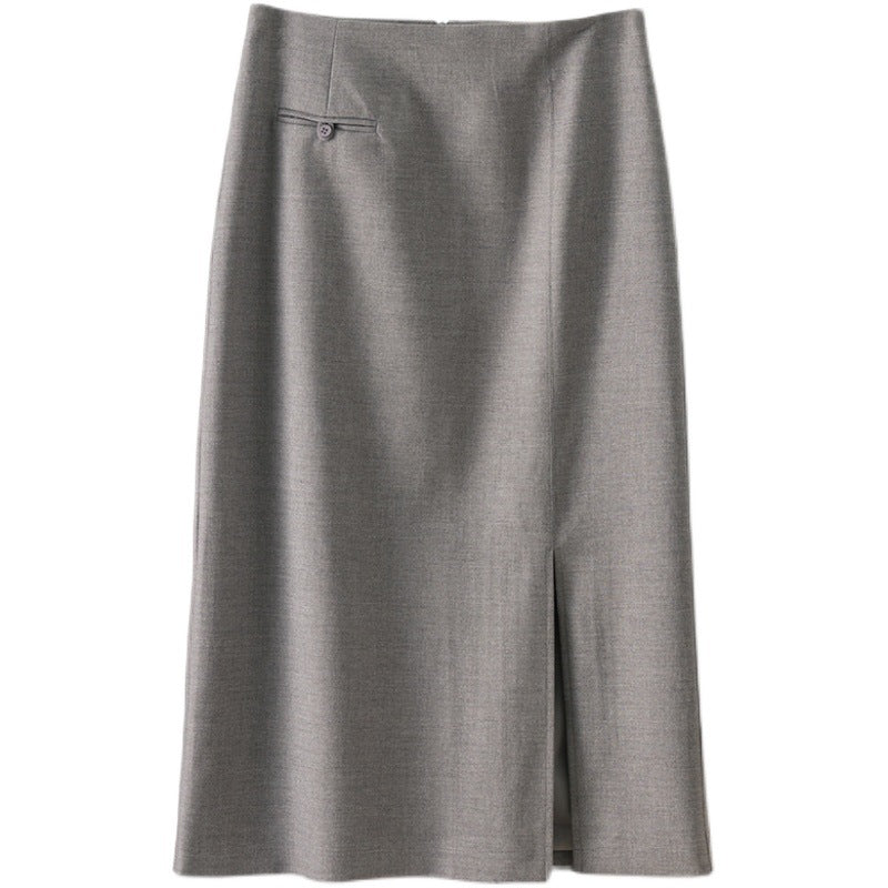 Damen Eleganter, hochausschnittiger Faltenrock Drune