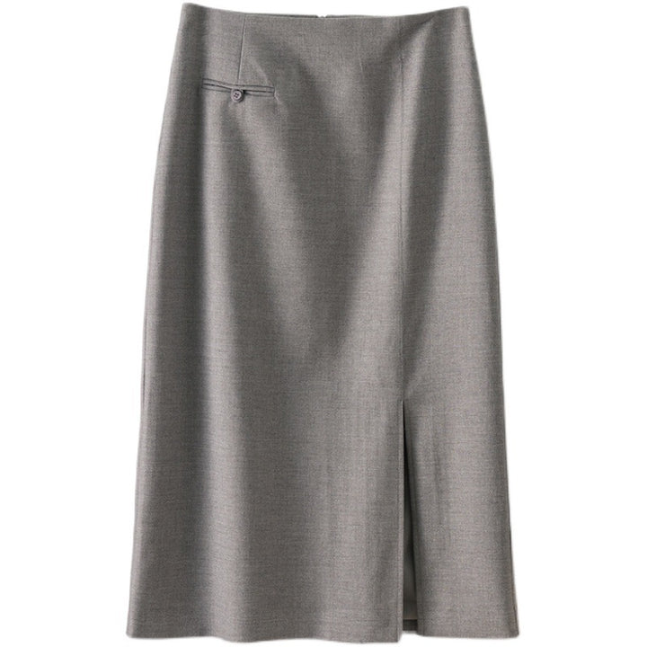 Damen Eleganter, hochausschnittiger Faltenrock Drune