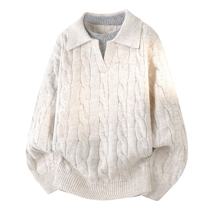 Damen Übergroßer Strickpullover Drune