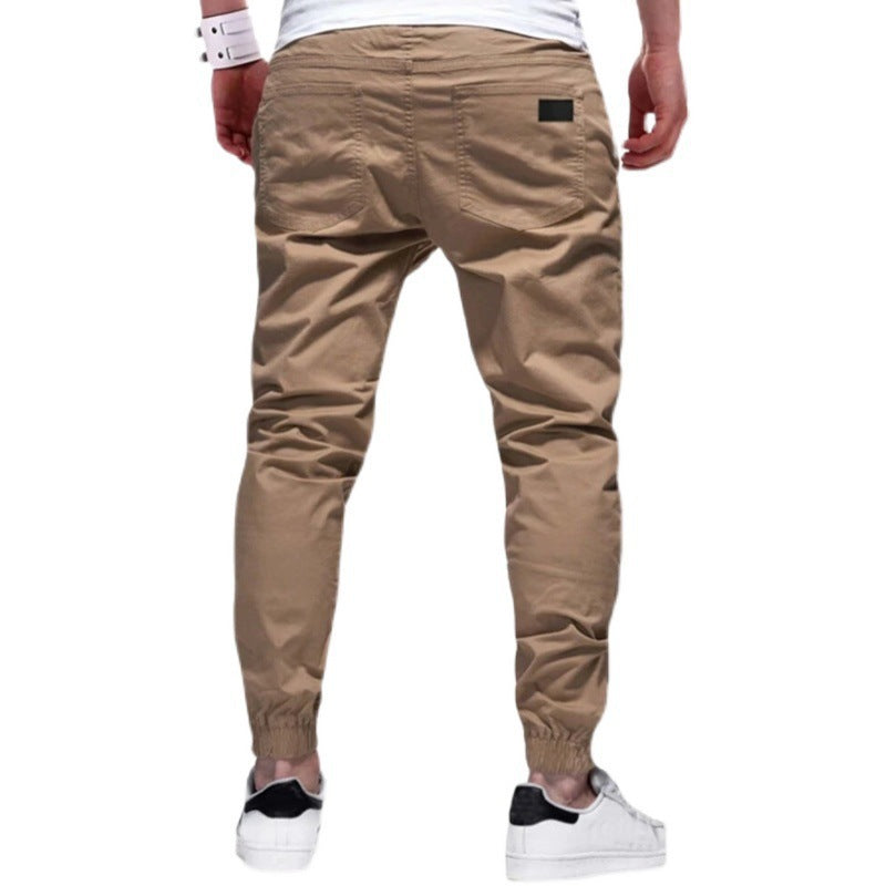 Herren elegante Freizeithosen mit verstellbarem Bund und seitlichen Taschen Drune