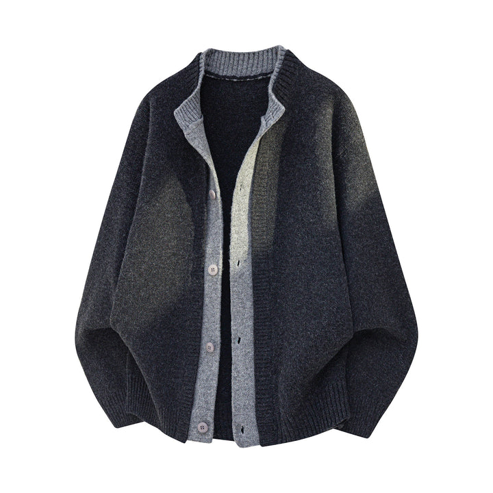 Damen Oversize Strickcardigan mit Knopfleiste und Schalkragen Drune