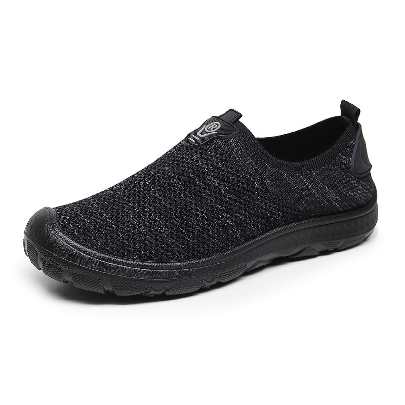Damen atmungsaktive Slip-On Sneakers mit elastischem Einsatz Drune