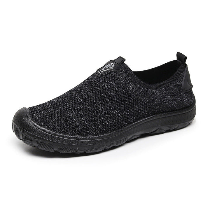 Damen atmungsaktive Slip-On Sneakers mit elastischem Einsatz Drune