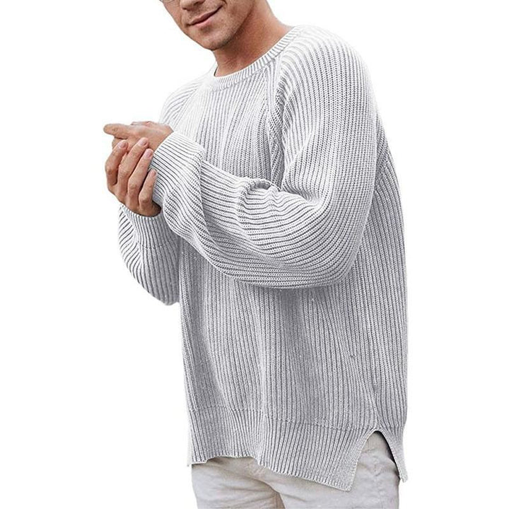 Herren eleganter Strickpullover mit strukturiertem Design und modernem Schnitt Drune