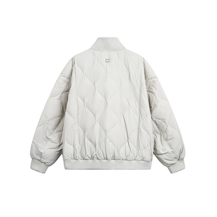 Damen Gesteppte Kurzblousonjacke mit Stehkragen und elastischem Saum Drune