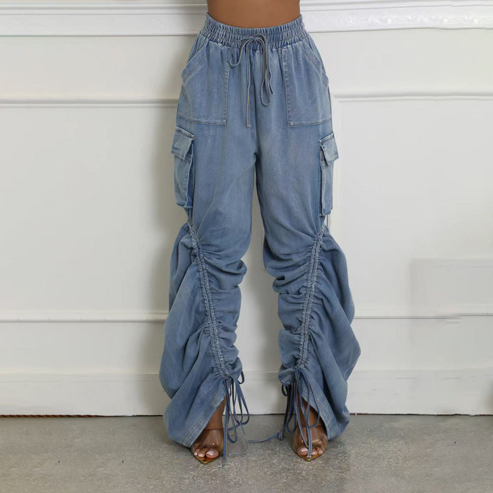 Damen Cargo-Hose mit einzigartigem Raffung und vielseitigen Taschen Drune