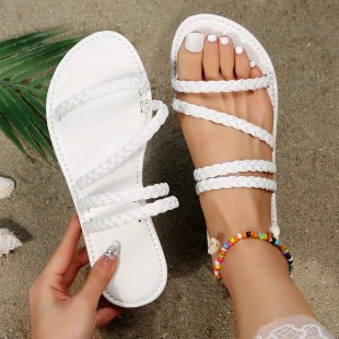 Damen Geflochtene Trage-Sandalen Drune