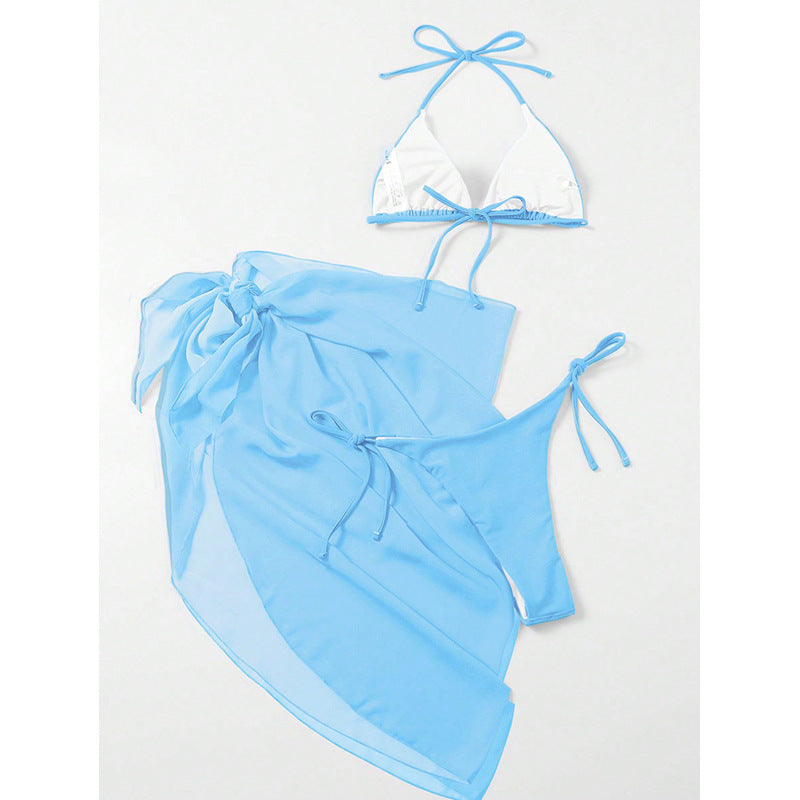 Damen Bikini-Set mit drapierter Wickelrock Drune