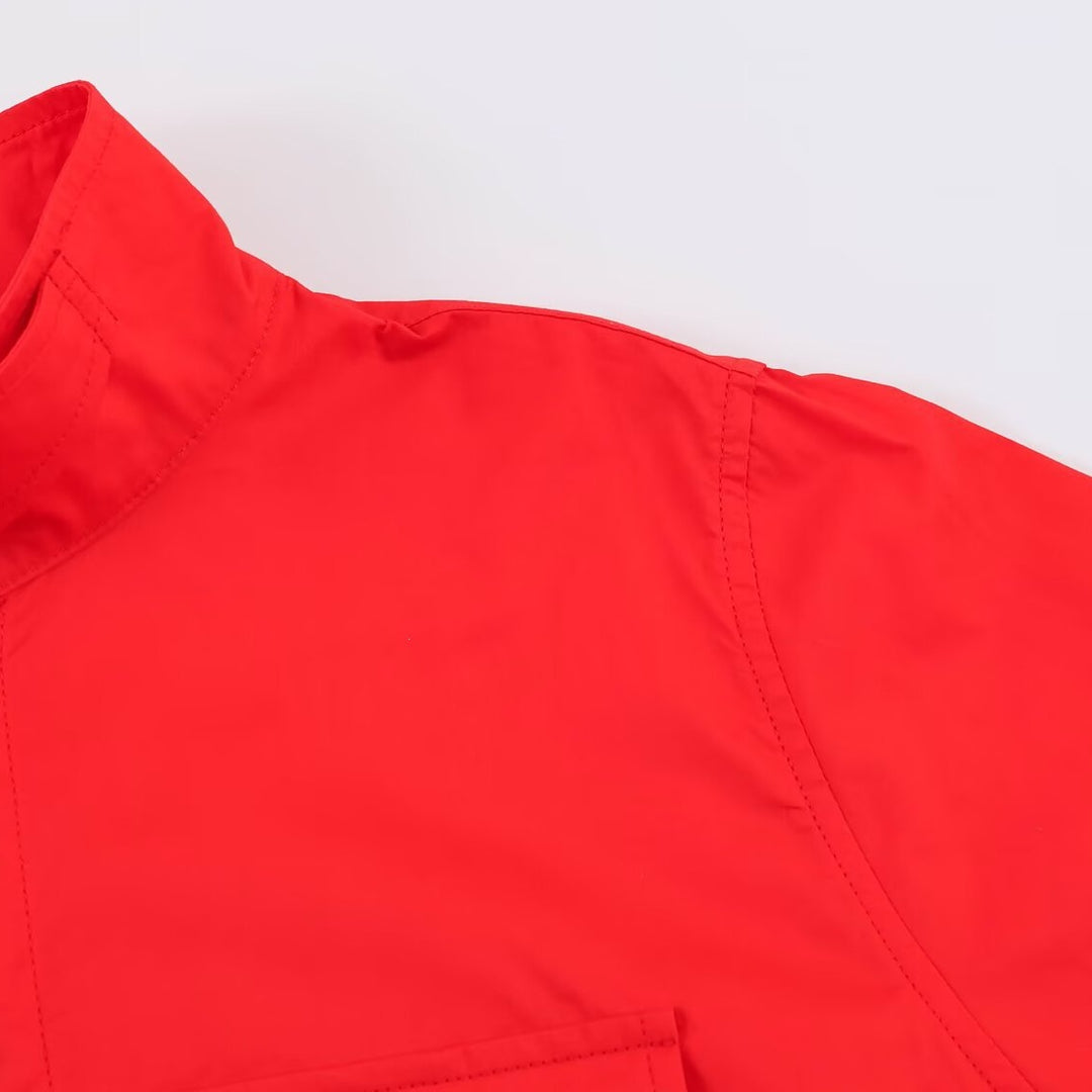 Damen Oversize‑Hemdenjacke mit Stehkragen und aufgesetzten Brusttaschen Drune