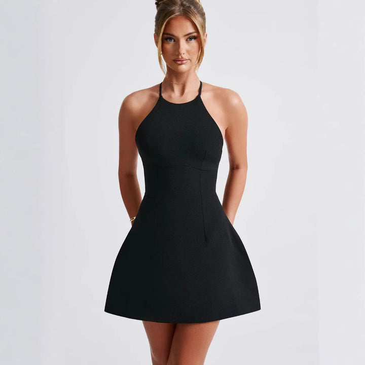 Damen A-Linien Minikleid mit schmalem Halterdesign und figurschmeichelnder Passform Drune