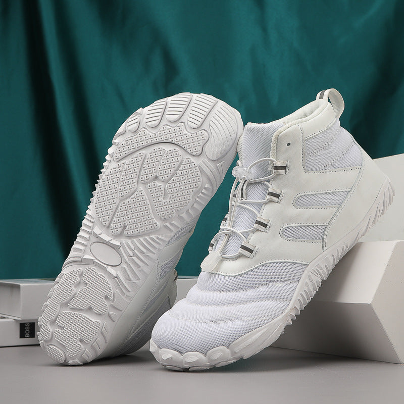 Unisex nan knöchelhoher barfußähnlicher Wassersportschuh mit Schnellzug-Schnürung und flexibler Profilsohle Drune