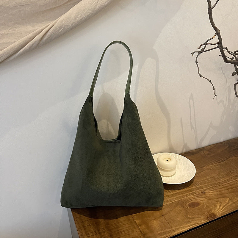 Damen Soft Suede Hobo Tasche Drune