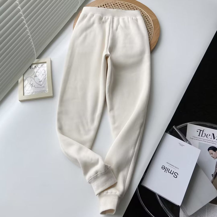 Damen bequeme und stylische Jogginghose mit verstellbarem Bund Drune