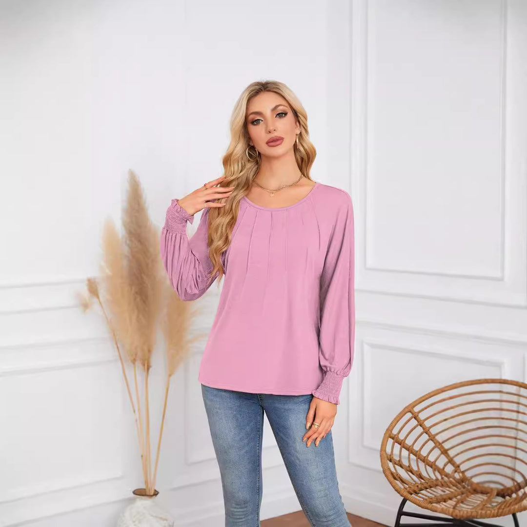 Damen Elegantes und lässiges Longsleeve-Shirt Drune