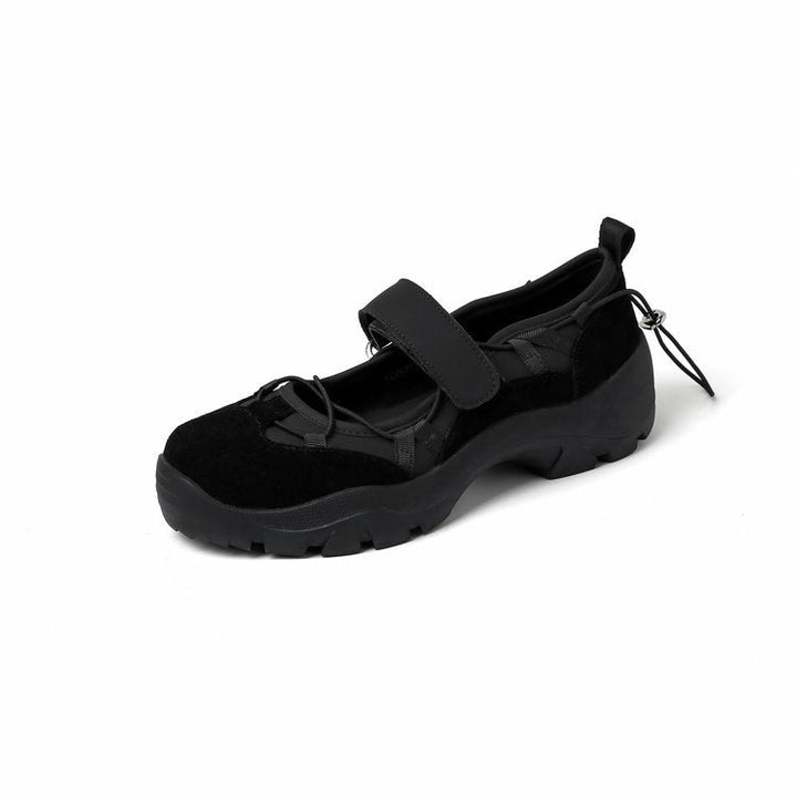 Damen Sportliche Ballerinas mit verstellbarem Riemen und rutschfester Sohle Drune