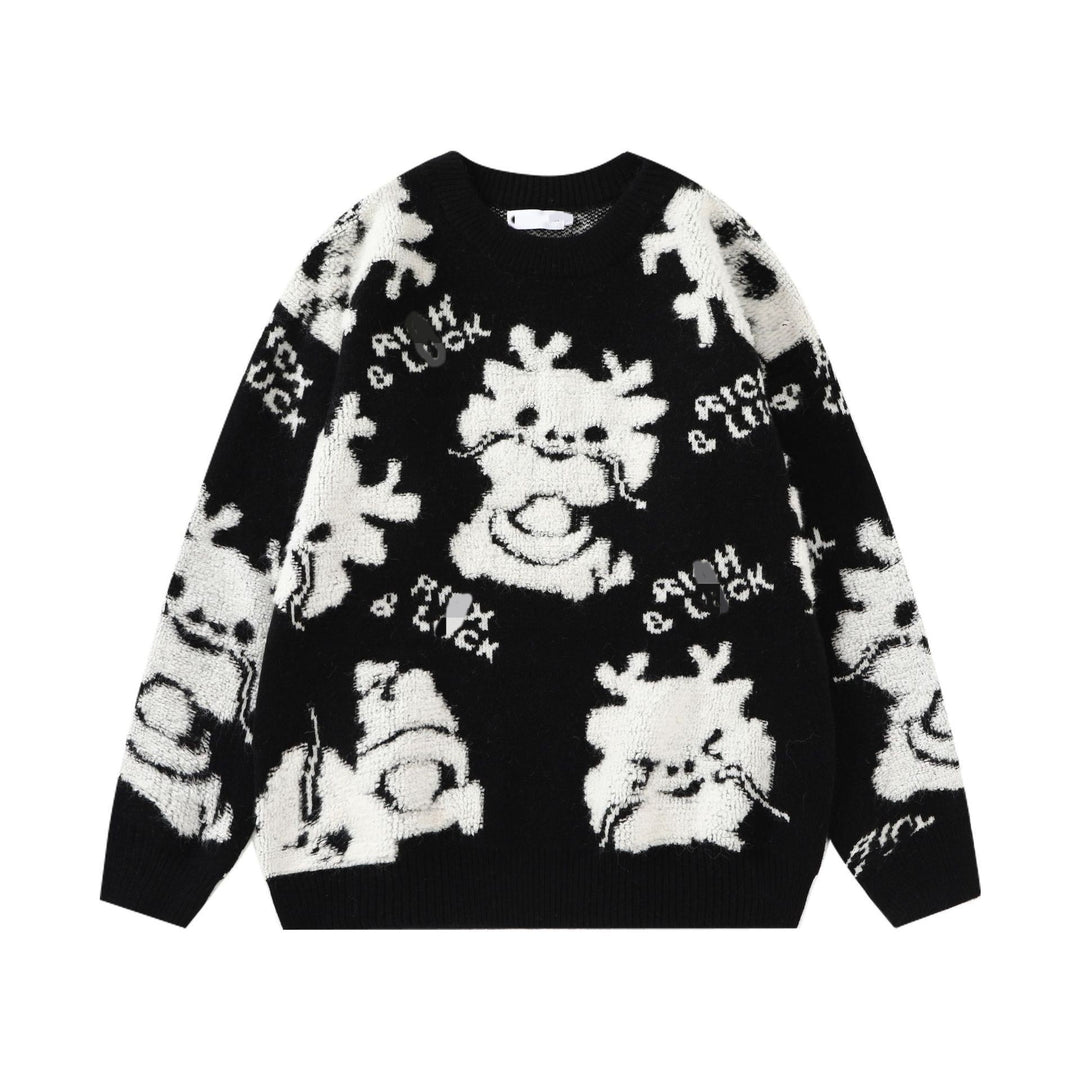 Damen Kuscheliger Pullover mit verspieltem Tiermotiv Drune