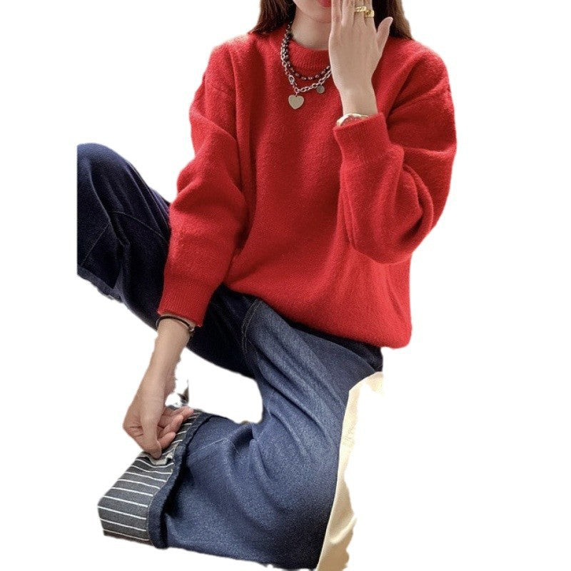 Damen Bequemer Strickpullover mit Oversized-Schnitt Drune