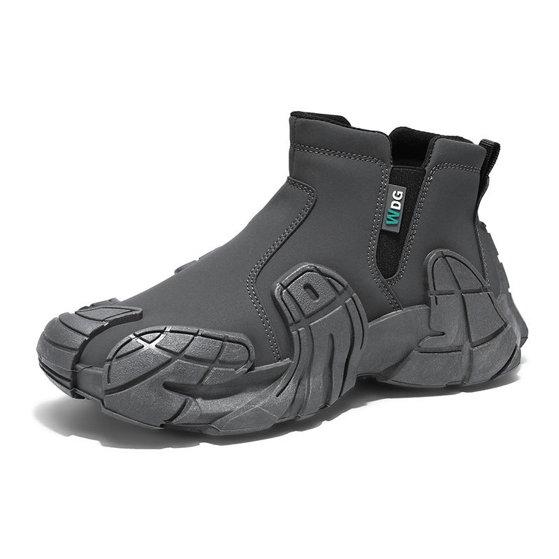 Herren robuste technische Chelsea-Boots mit neoprenartigem Schaft, seitlichem Reißverschluss und profiliertem Offroad-Laufsohle Drune