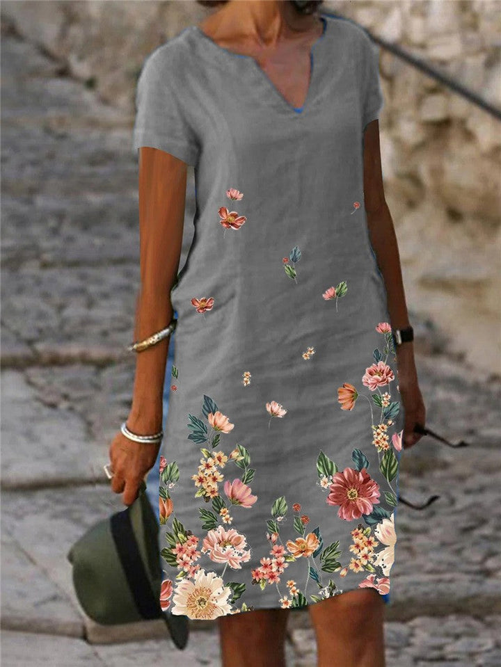 Drune | Schickes Country Style Mini Kleid mit Blumen
