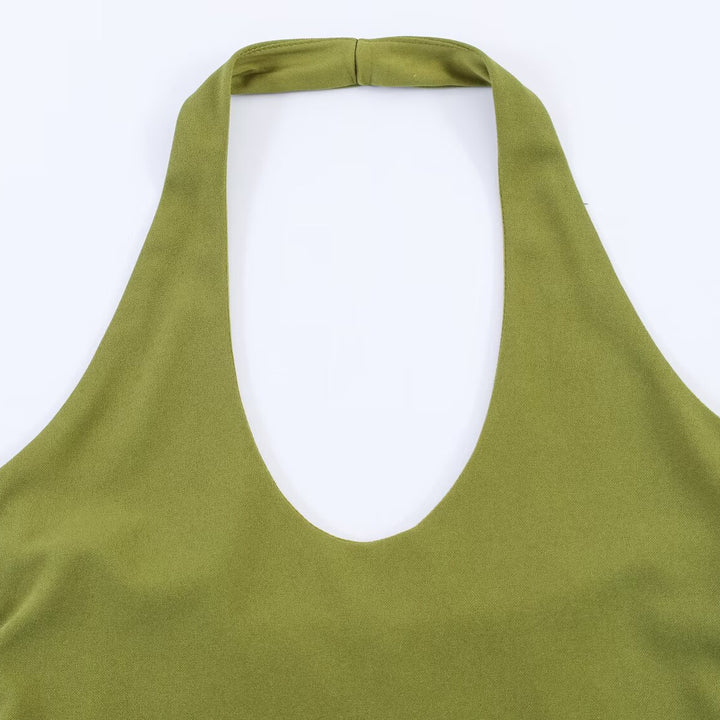 Damen Freizeit Set mit Neckholder und weitem Rock Drune