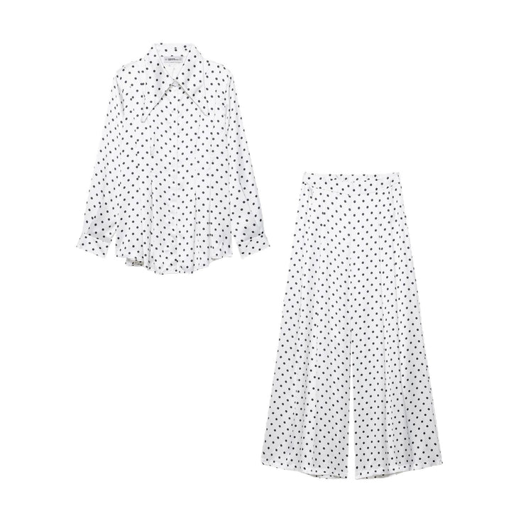 Damen Oversized Satinbluse mit übergroßem spitzem Kragen und Plissée-Detail Drune