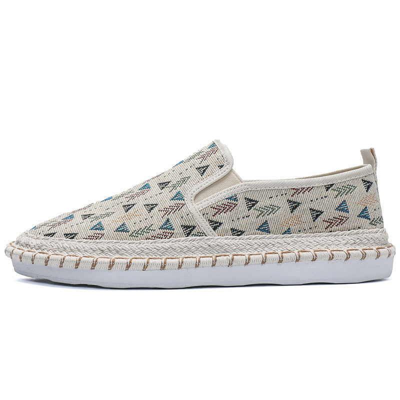 Damen Modische Slip-On Schuhe mit buntem Muster