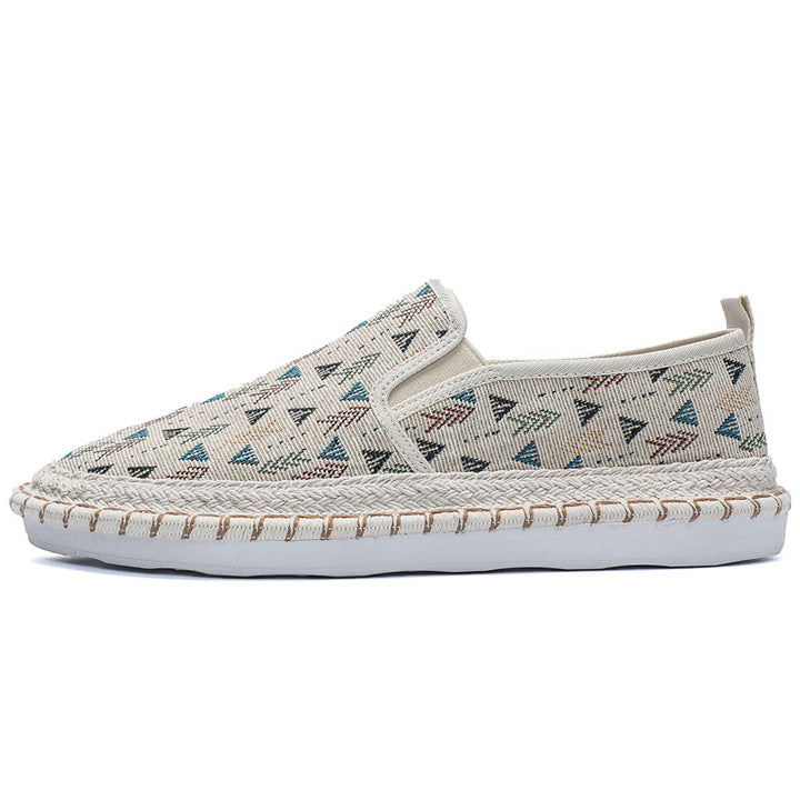 Damen Modische Slip-On Schuhe mit buntem Muster