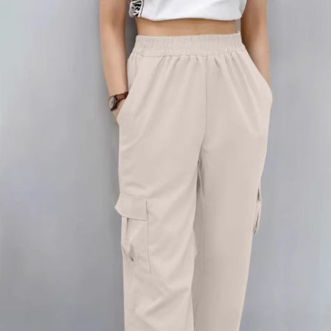Damen Cargo-Hose mit elastischem Bund und praktischen Seitentaschen Drune