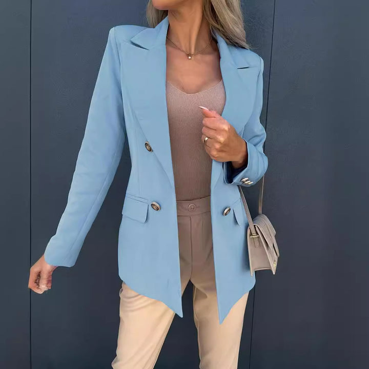 Damen modischer Blazer mit doppelter Knopfleiste Drune