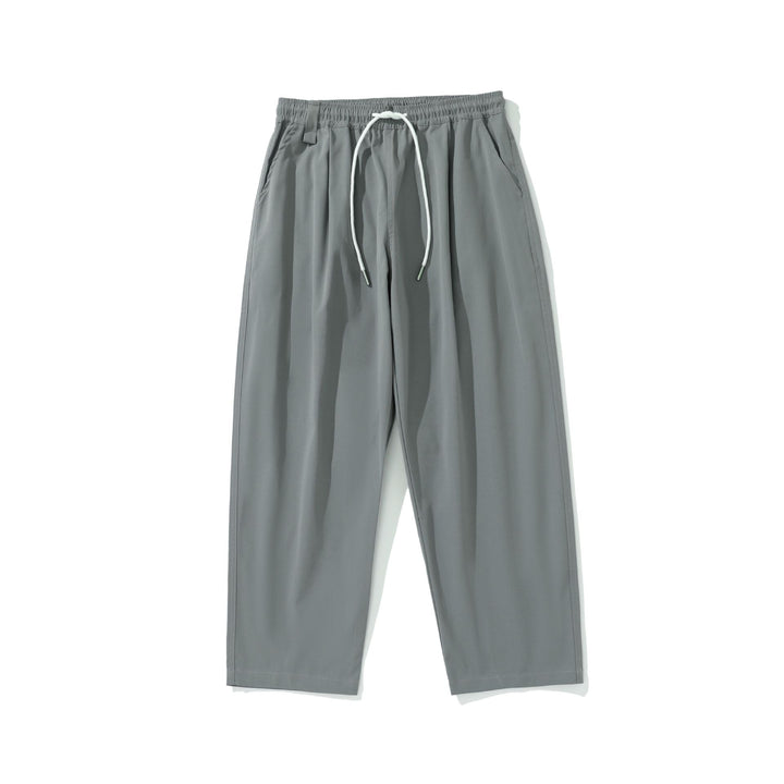 Damen Cropped-Komforthose mit elastischem Bund und Tunnelzug Drune
