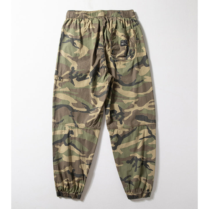 Herren Camouflage Cargo-Hose mit elastischem Bund Drune
