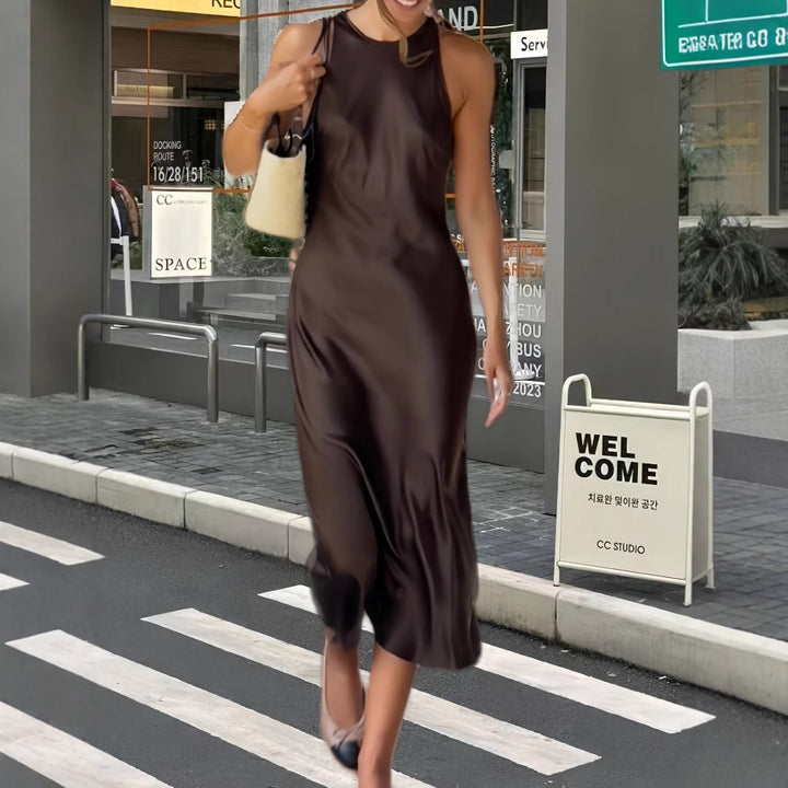 Damen Seidenkleid mit fließendem Schnitt Drune
