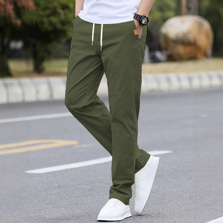 Herren Freizeit-Hose mit atmungsaktivem Material und elastischem Bund Drune
