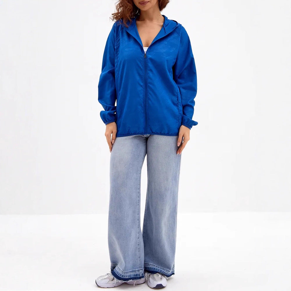 Damen Leichte Übergangsjacke mit Kapuze